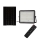LED zewnętrzny ściemnialny solarny reflektor LED/15W/3,2V IP65 4000K 12000 mAh czarny + zdalne sterowanie