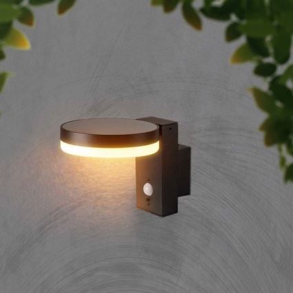 LED zewnętrzny solarny Kinkiet z czujnikiem LED/5,5W/3,7V 3000K IP54 2000 mAh