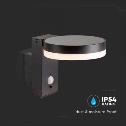 LED zewnętrzny solarny Kinkiet z czujnikiem LED/5,5W/3,7V 3000K IP54 2000 mAh