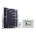 LED Zewnętrzny solarny reflektor LED/12W/3,2V IP65 4000K 5000 mAh + pilot do zdalnego sterowania