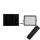 LED Zewnętrzny solarny reflektor LED/20W/3,2V 6400K czarny IP65 16000 mAh + pilot zdalnego sterowania