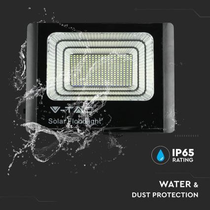 LED Zewnętrzny solarny reflektor LED/40W/10V IP65 6000K 20000 mAh + pilot zdalnego sterowania