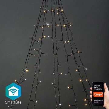 LED Zewnętrzny świąteczny kurtyna 200xLED/8 funkcji 10x2m IP65 Wi-Fi Tuya ciepła do zimnej bieli