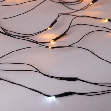 LED Zewnętrzny świąteczny kurtyna NET 240xLED/7,2W/230V 1,5x2 m IP44 ciepła biel