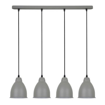 LED Żyrandol 4xE27/10W/230V szary 14cm LED Żyrandol 4xE27/10W/230V szary 14cm