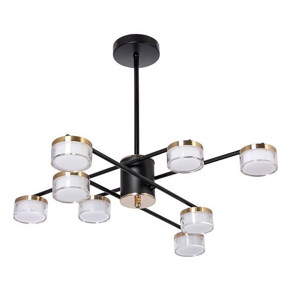 LED Żyrandol 8xLED/6W/230V 3000-6500K śr. 68 cm złoty/czarny
