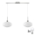LED Żyrandol HARMA 2xE27/60W/230V mat chrom/biały