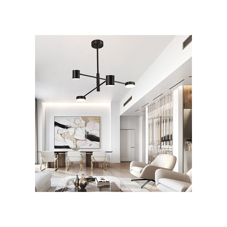 LED Żyrandol LED/24W/230V 3000K czarny