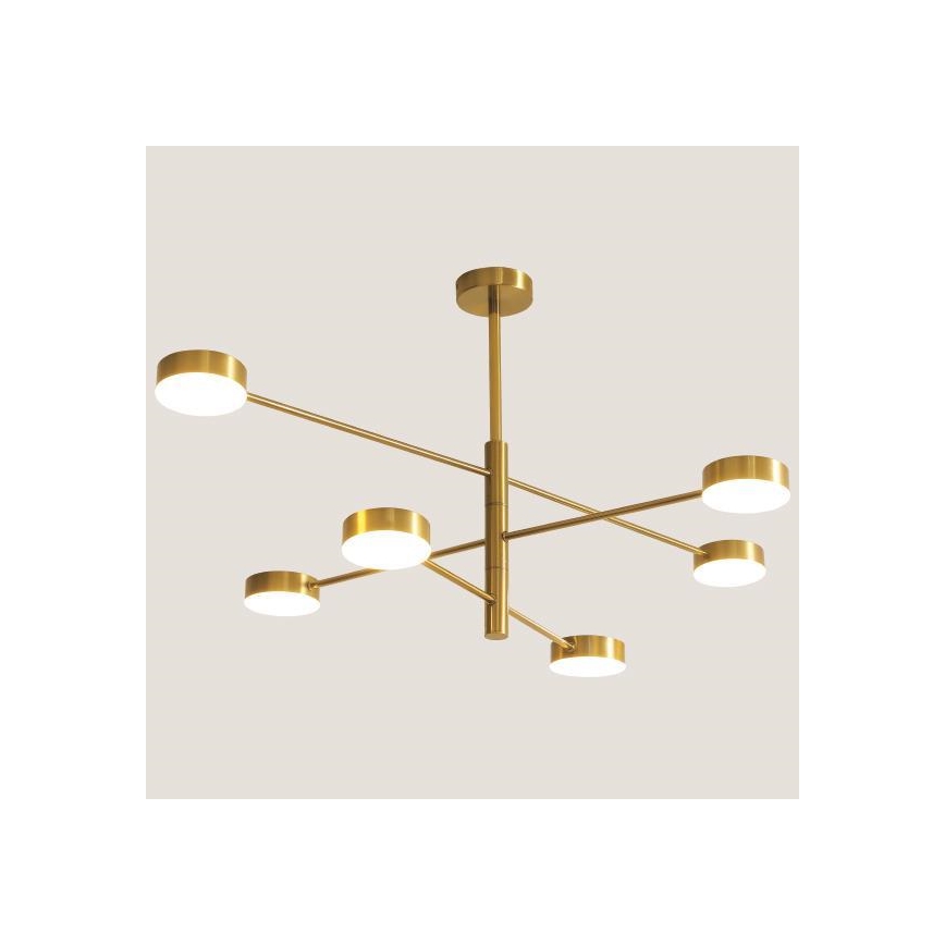 LED Żyrandol LED/30W/230V 3000K złoty