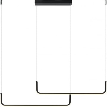 LED Żyrandol MALAWI na lince 2xLED/20W/230V 3000/4000/6000K czarny