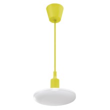 LED Żyrandol na drucie ALBENE 1xE27/18W/230V żółty
