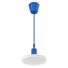 LED Żyrandol na drucie ALBENE 1xLED/18W/230V niebieski