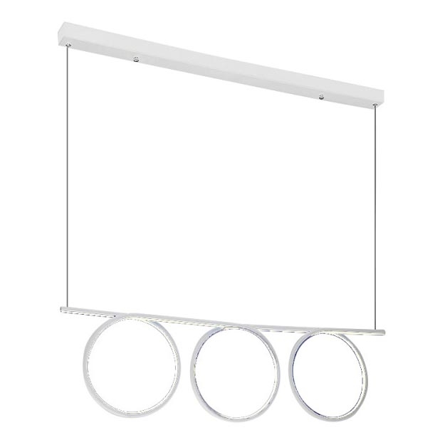 LED Żyrandol na drucie LOOP 3xLED/20W/230V biały