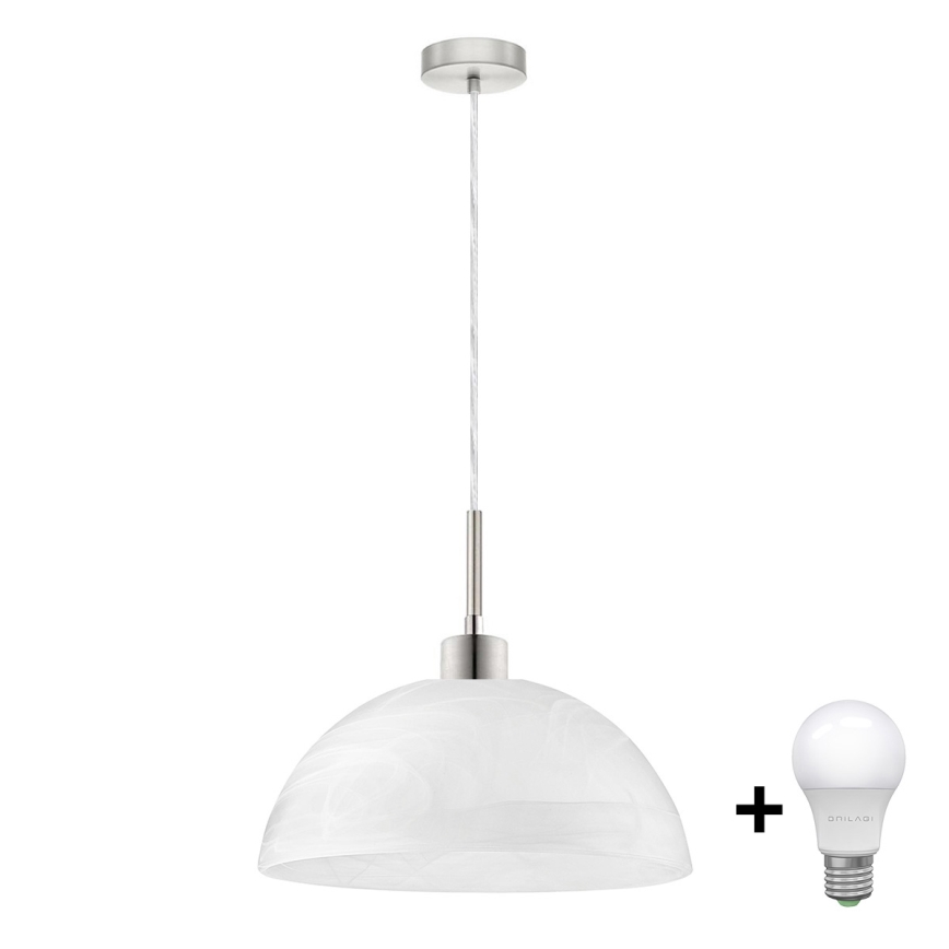LED Żyrandol na lince 1xE27/60W/230V biały