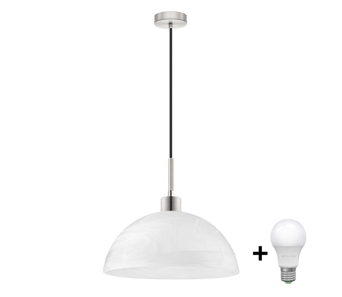LED Żyrandol na lince 1xE27/60W/230V biały