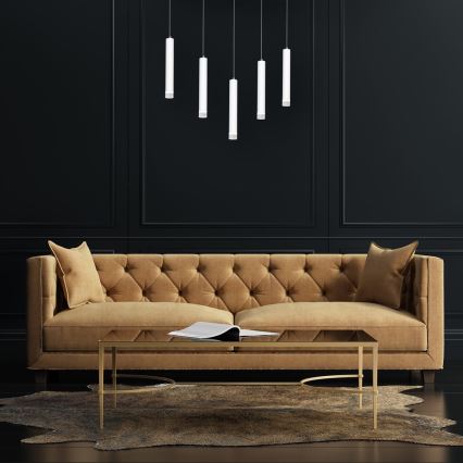 LED Żyrandol na lince ALBA 5xLED/25W/230V biały
