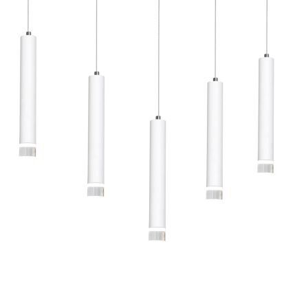 LED Żyrandol na lince ALBA 5xLED/25W/230V biały