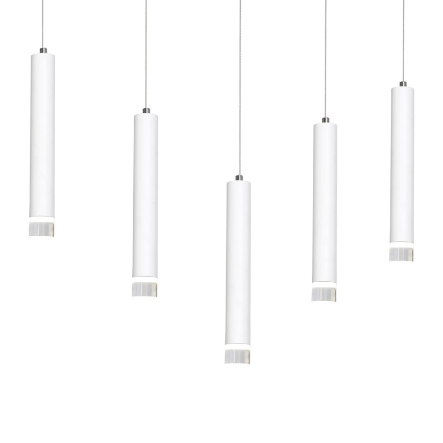 LED Żyrandol na lince ALBA 5xLED/25W/230V biały