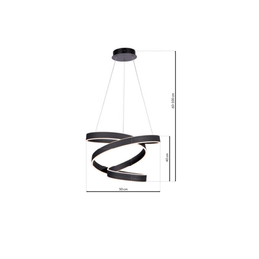 LED Żyrandol na lince ANDROMEDA LED/45W/230V