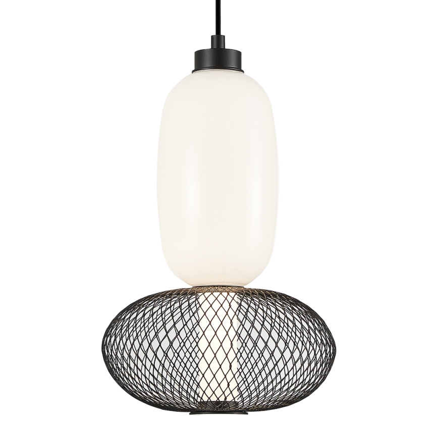 LED Żyrandol na lince ARAME LED/15W/230V śr. 22 cm czarny