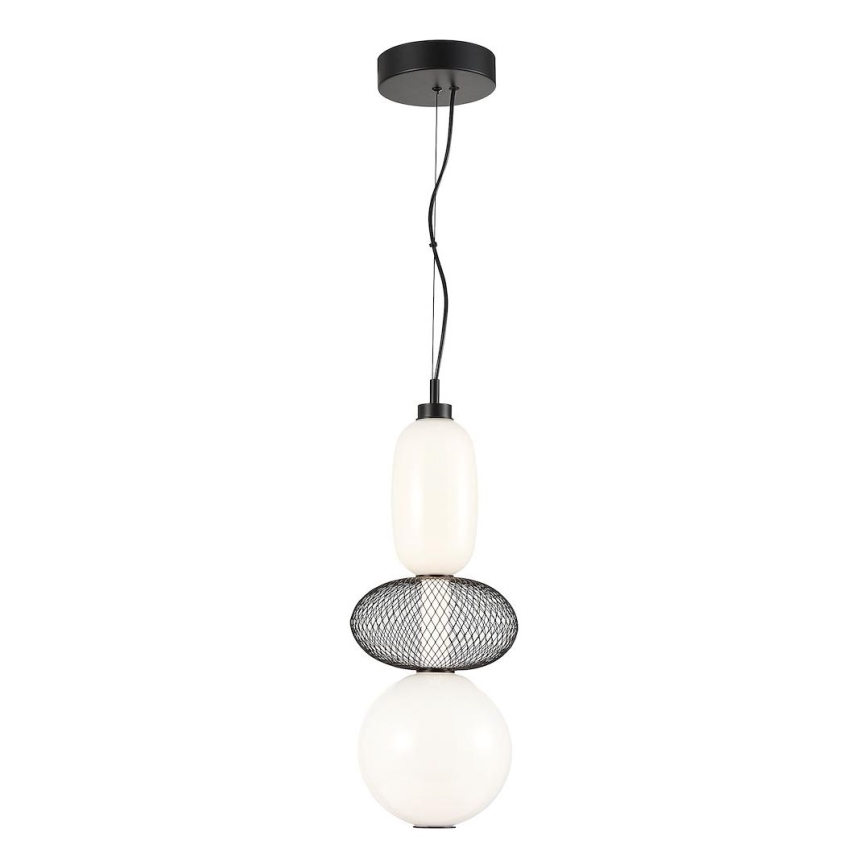 LED Żyrandol na lince ARAME LED/23W/230V śr. 22 cm czarny
