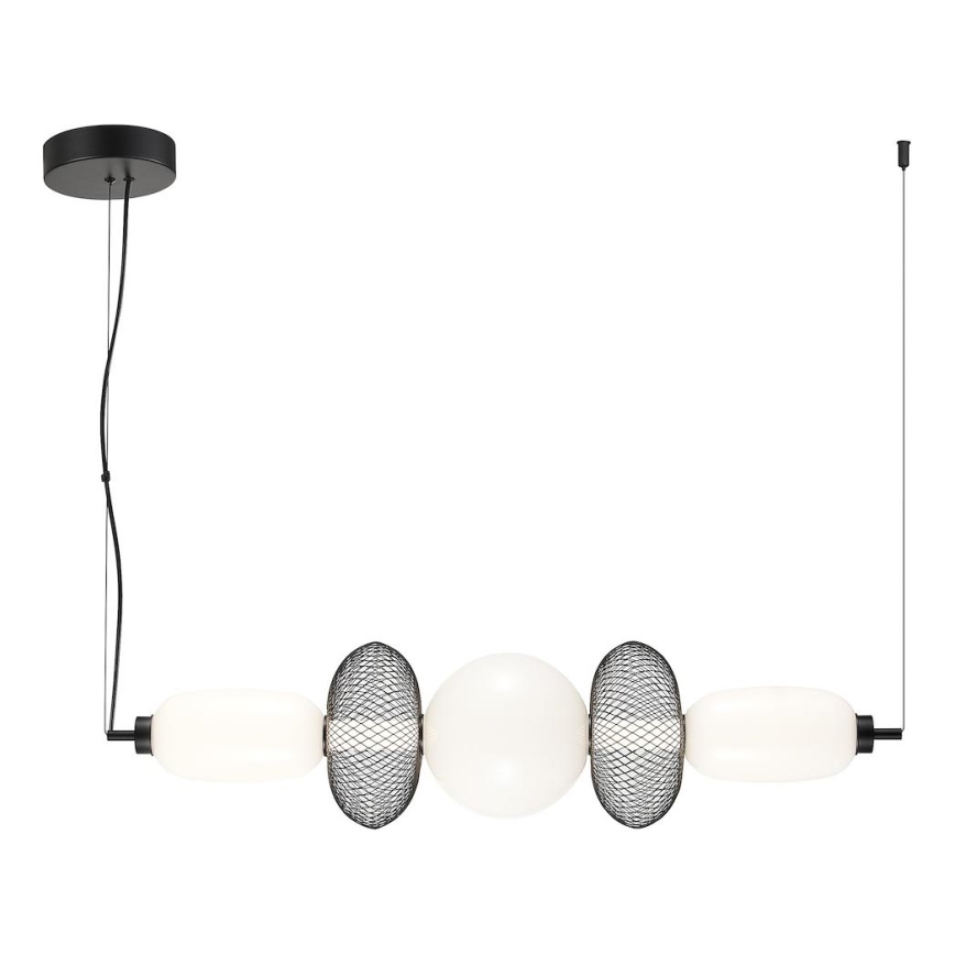 LED Żyrandol na lince ARAME LED/32W/230V czarny