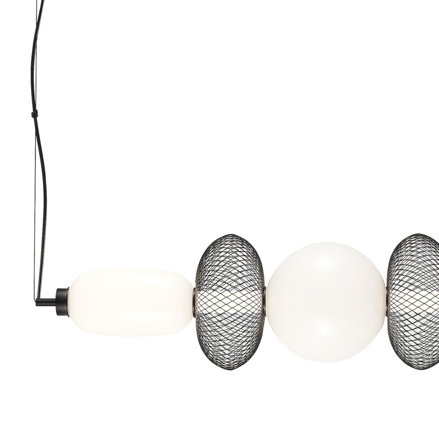 LED Żyrandol na lince ARAME LED/32W/230V czarny