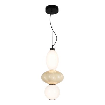 LED Żyrandol na lince ASCOLI LED/18W/230V śr. 20 cm beżowy