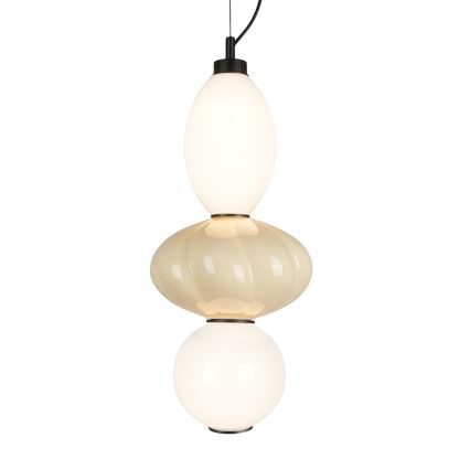 LED Żyrandol na lince ASCOLI LED/18W/230V śr. 20 cm beżowy
