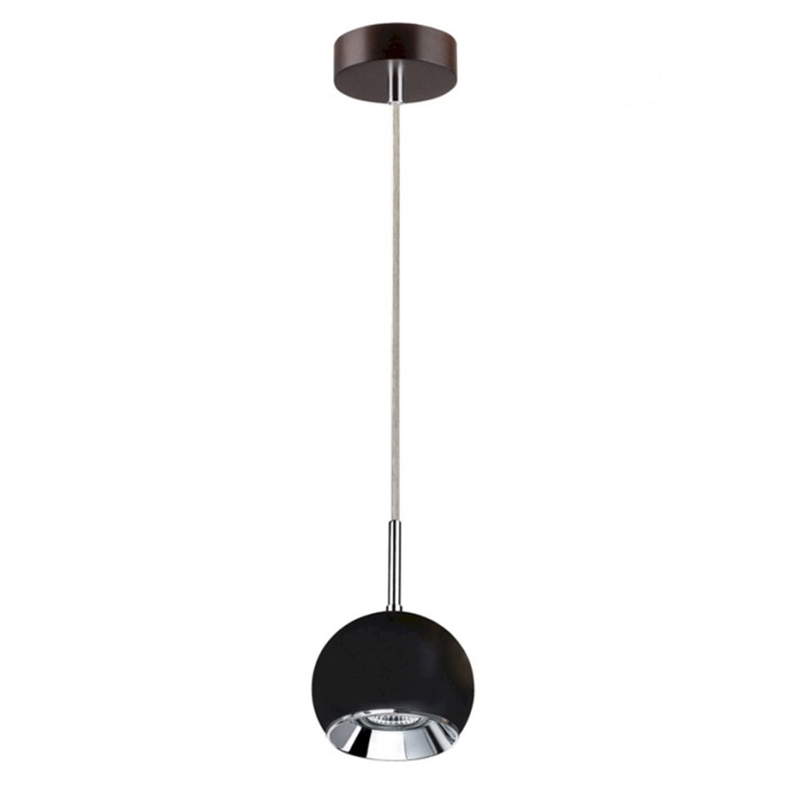 LED Żyrandol na lince BALL WOOD 1xGU10/5W/230V buk