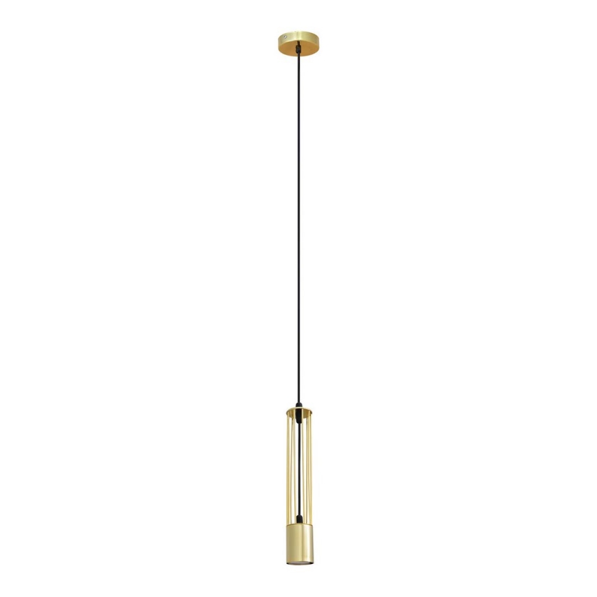 LED Żyrandol na lince BARS 1xGU10/4,8W/230V złoty