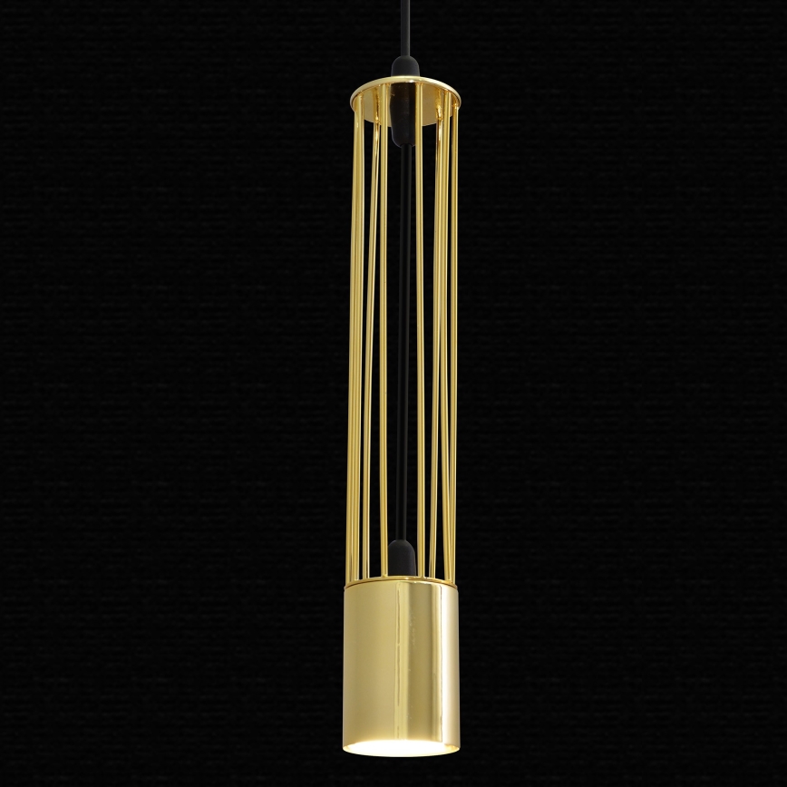 LED Żyrandol na lince BARS 1xGU10/4,8W/230V złoty