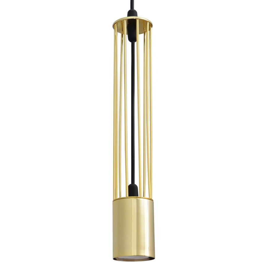 LED Żyrandol na lince BARS 1xGU10/4,8W/230V złoty