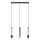 LED Żyrandol na lince BARS 3xGU10/4,8W/230V czarny/złoty