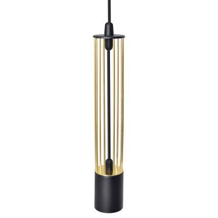LED Żyrandol na lince BARS 3xGU10/4,8W/230V czarny/złoty