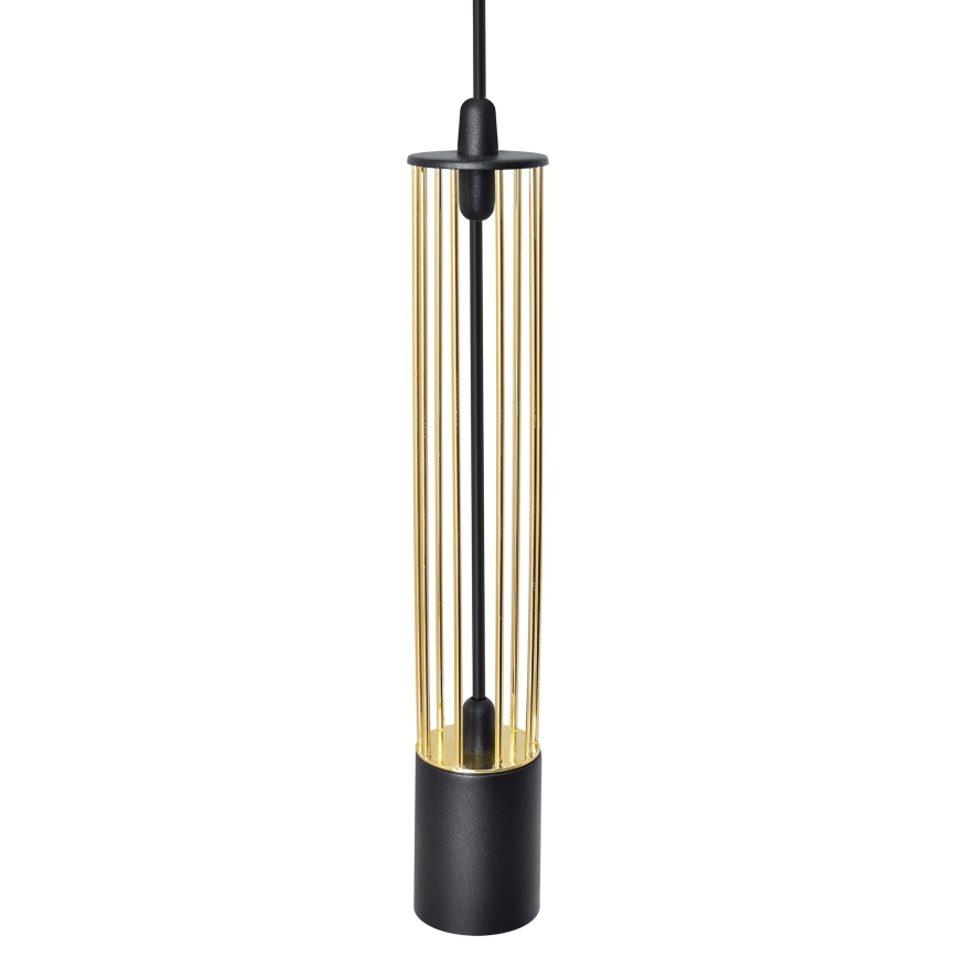 LED Żyrandol na lince BARS 3xGU10/4,8W/230V czarny/złoty