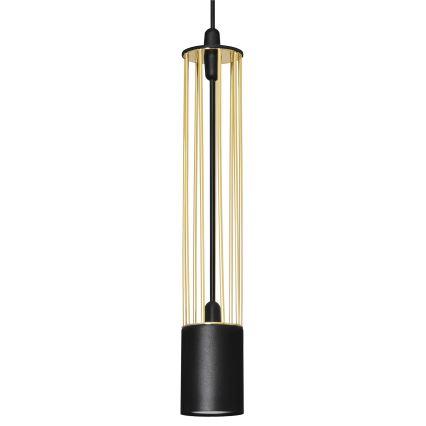 LED Żyrandol na lince BARS 3xGU10/4,8W/230V czarny/złoty