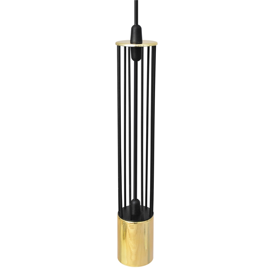 LED Żyrandol na lince BARS 3xGU10/4,8W/230V czarny/złoty