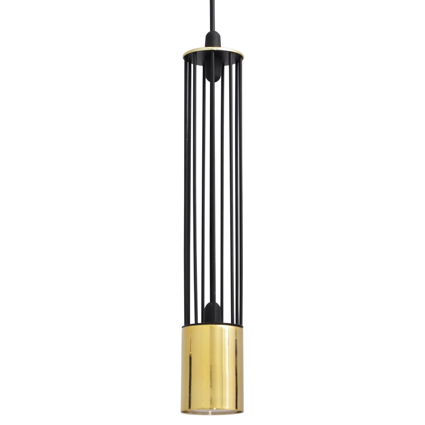 LED Żyrandol na lince BARS 3xGU10/4,8W/230V czarny/złoty