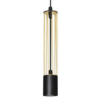 LED Żyrandol na lince BARS 3xGU10/4,8W/230V czarny/złoty