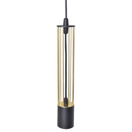 LED Żyrandol na lince BARS 3xGU10/4,8W/230V czarny/złoty