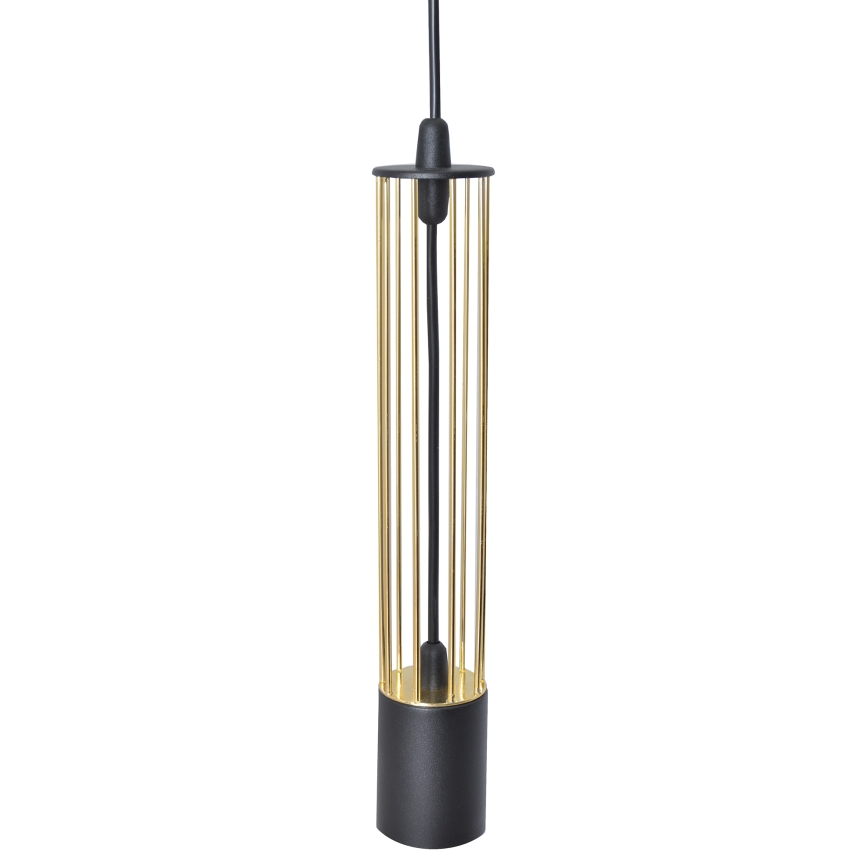 LED Żyrandol na lince BARS 3xGU10/4,8W/230V czarny/złoty