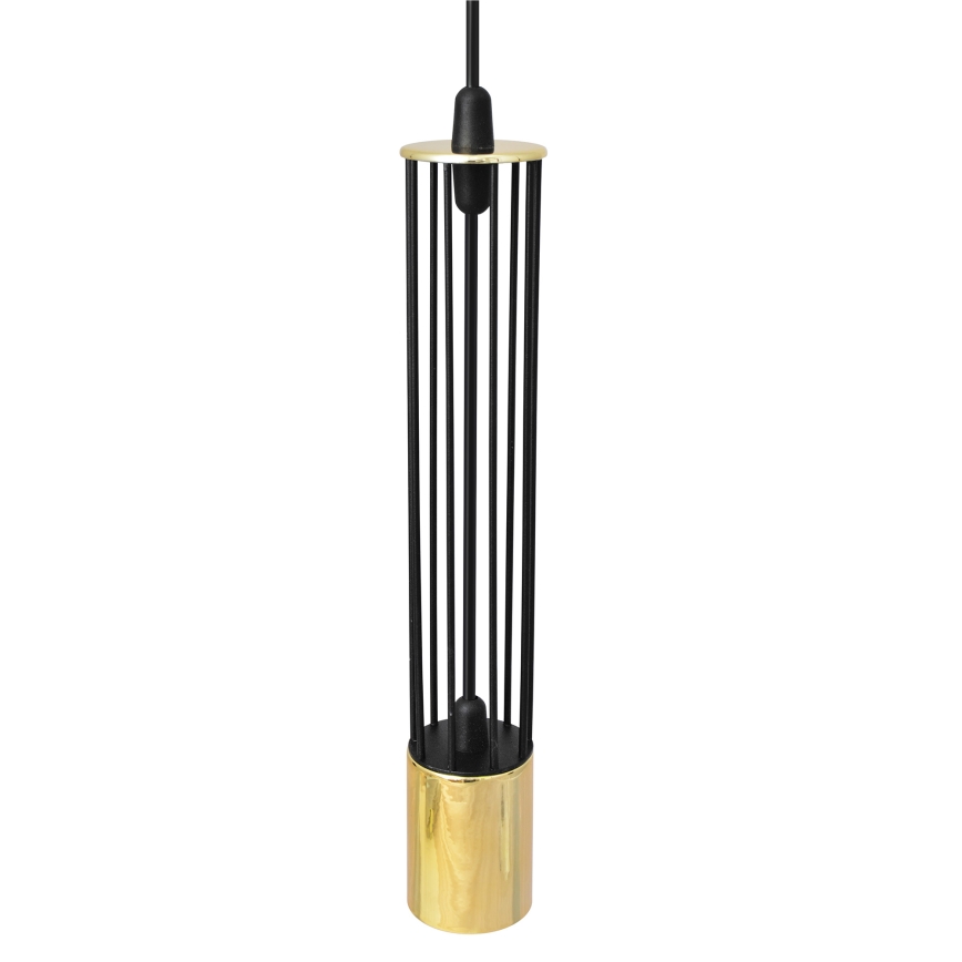 LED Żyrandol na lince BARS 3xGU10/4,8W/230V czarny/złoty