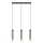 LED Żyrandol na lince BARS 3xGU10/4,8W/230V czarny/złoty
