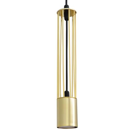 LED Żyrandol na lince BARS 3xGU10/4,8W/230V złoty/czarny