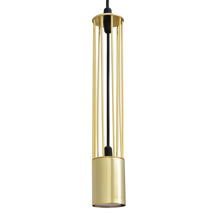 LED Żyrandol na lince BARS 3xGU10/4,8W/230V złoty/czarny