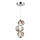 LED Żyrandol na lince BOLLA LED/12W/230V śr. 16 cm dym