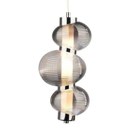LED Żyrandol na lince BOLLA LED/12W/230V śr. 16 cm dym