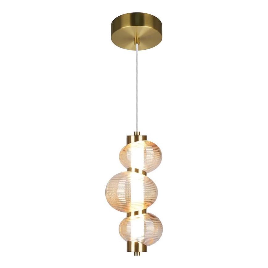 LED Żyrandol na lince BOLLA LED/12W/230V śr. 16 cm złoty