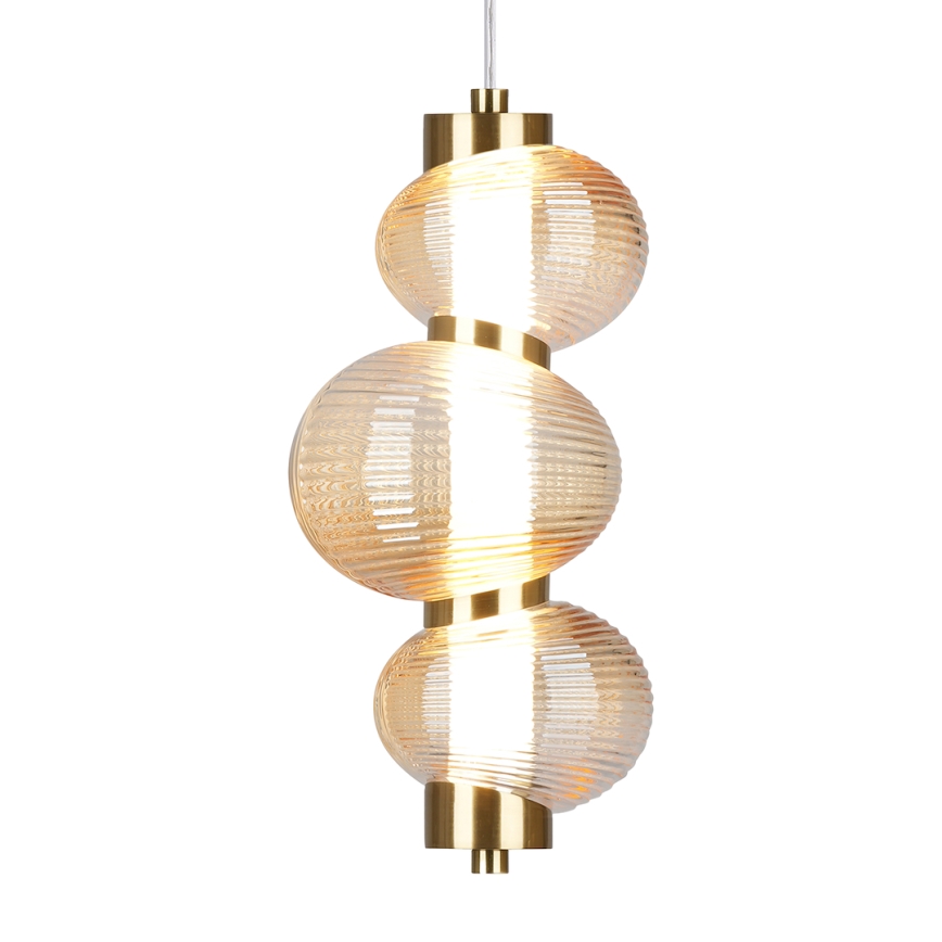 LED Żyrandol na lince BOLLA LED/12W/230V śr. 16 cm złoty